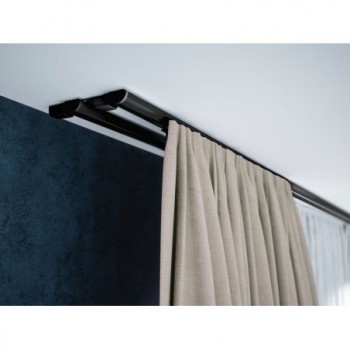 Szyna karniszowa CZARNA podwójna ZD2-250 CREATIVA