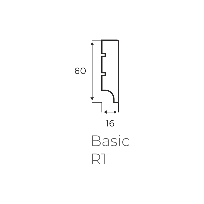 Listwa przypodłogowa BASIC R1 Plus LAGRUS