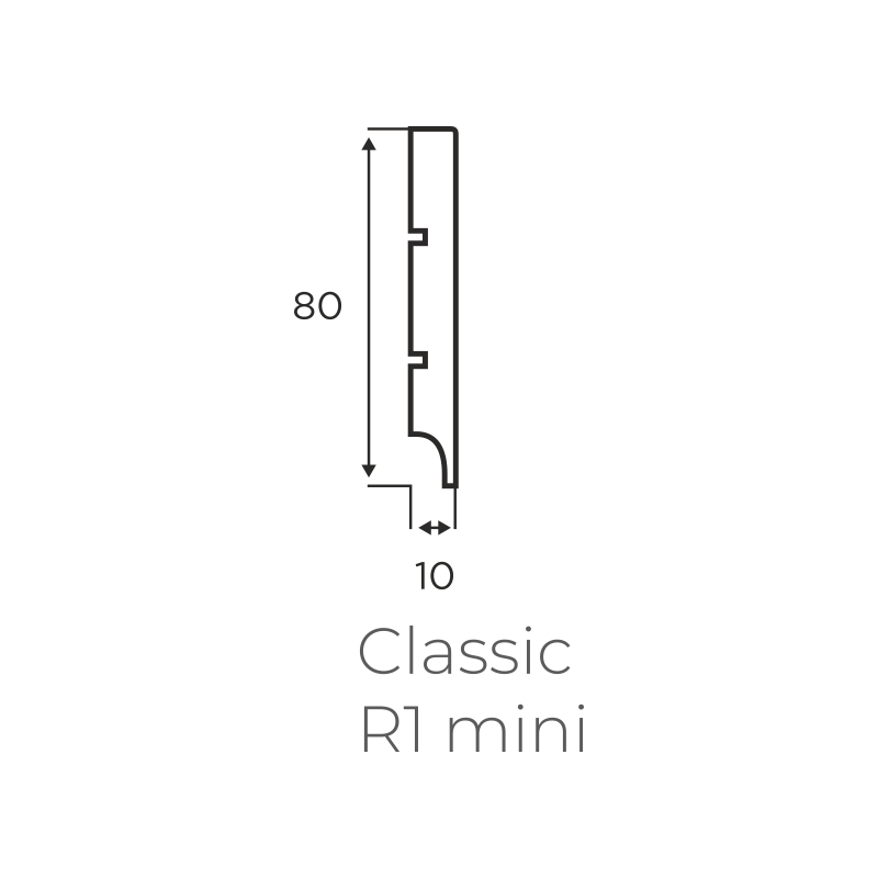 Listwa przypodłogowa CLASSIC R1 MINI Plus LAGRUS