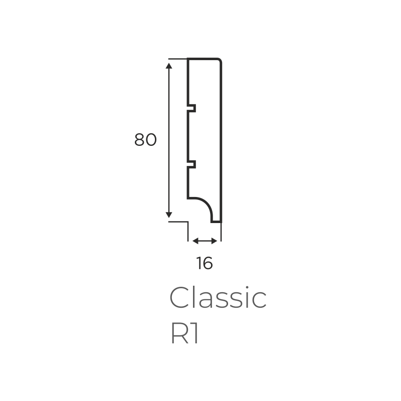 Listwa przypodłogowa CLASSIC R1 Plus LAGRUS