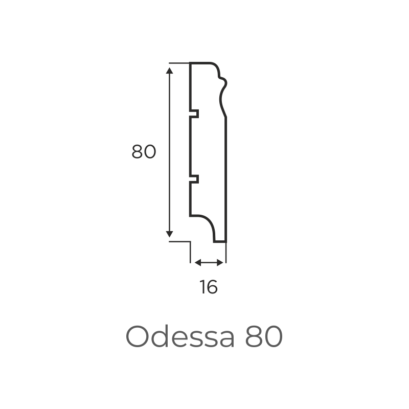 Listwa przypodłogowa ODESSA 80 Plus LAGRUS