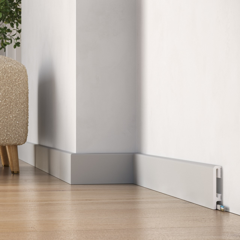 Listwa przypodłogowa DuroFit Szara PF080G MARDOM DECOR